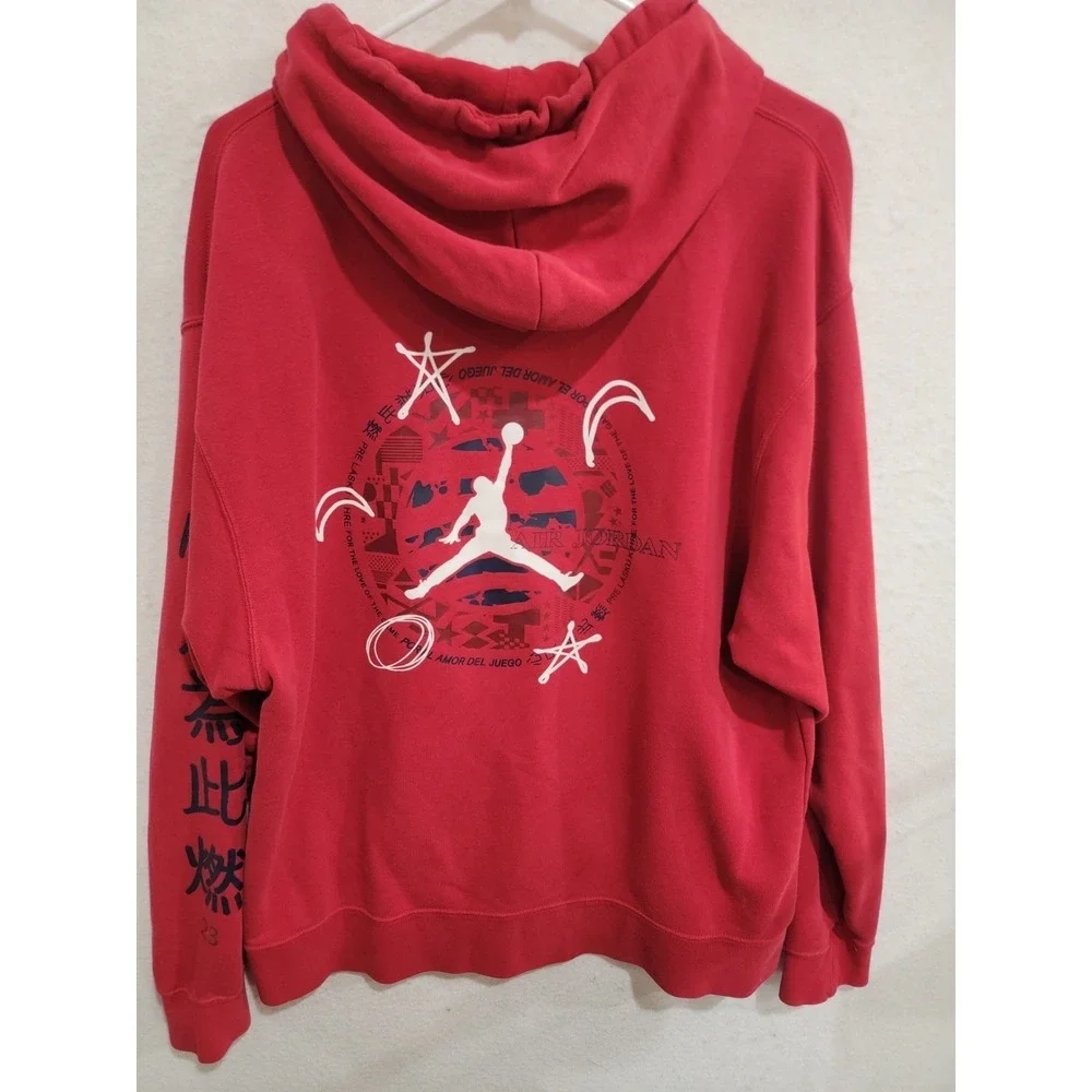 Nike‎ Air Jordan Men's L For The Love Of The Game University Red Hoodie